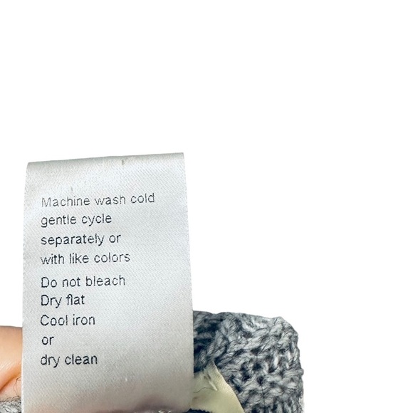 COCOGIO Italian Open Front Cardigan Sweater Silver Grey One Size Fits All - Picture 6 of 7